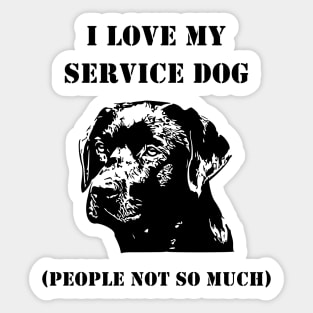 Labrador Service Dog Sticker